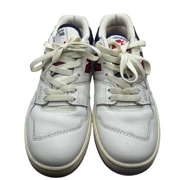New Balance 550 x Aime Leon Dore White Navy Red Size W6.5 - Picture 2 of 7